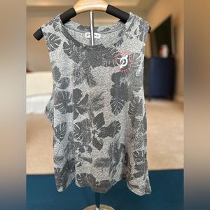 Peloton Hawaiian Print Sleeveless Top